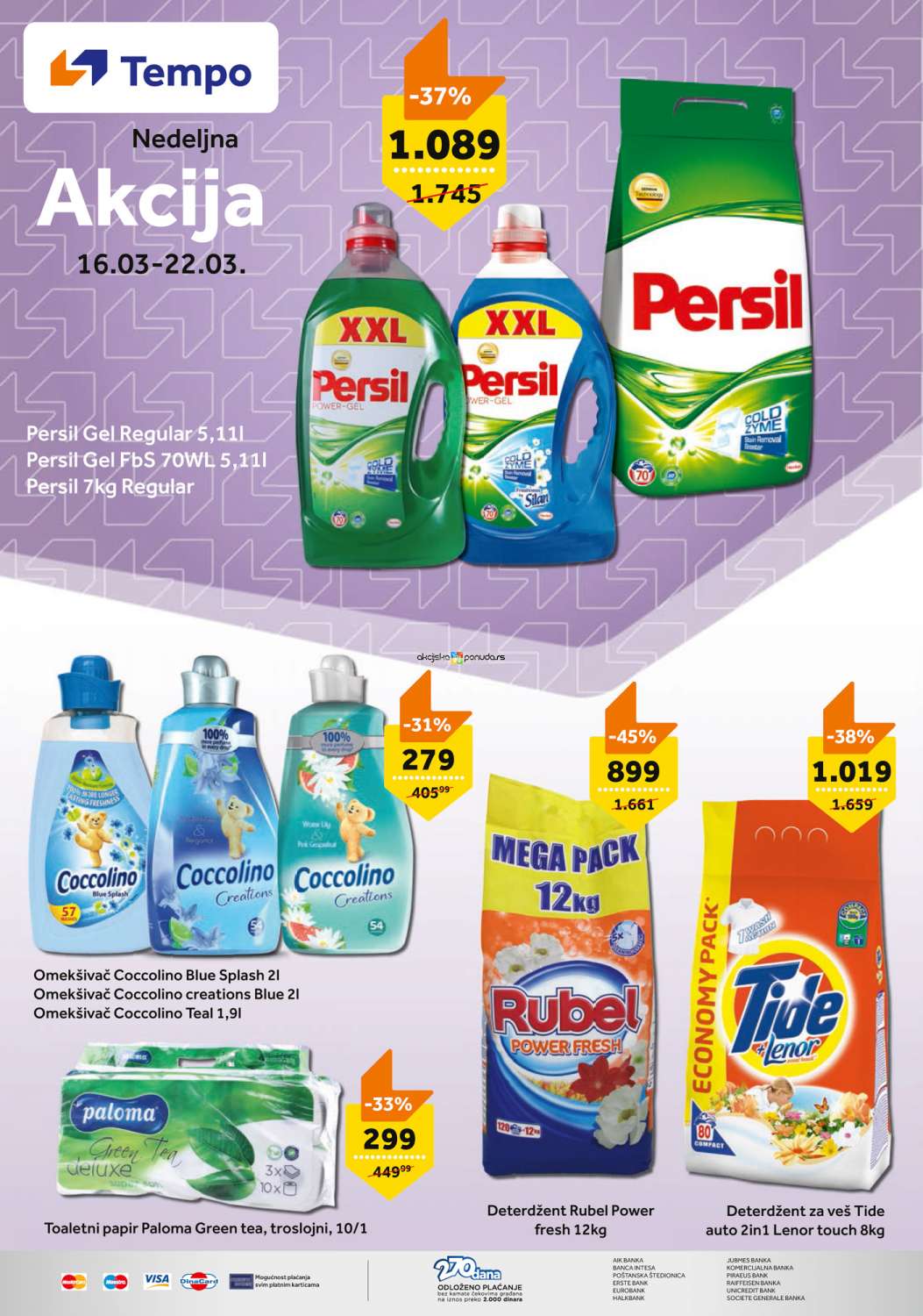 TEMPO nedeljna akcija, 16-22. mart 2018 71290 TEMPO nedeljna akcija, 16-22. mart 2018 71290