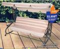 TEMPO Trosed baštenska ljuljaška Crete deluxe bela