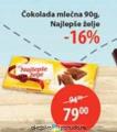 MAXI Najlepše želje mlečna čokolada 90 g
