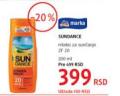DM market Sundance mleko za sunčanje ZF20 200 mml