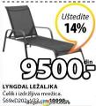 JYSK d.o.o  Baštenska ležaljka Lyngdal