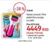 DM market Scholl Velvet smooth Pink električna turpija za pete