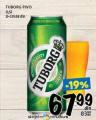 Roda Tuborg svetlo pivo 0.5l