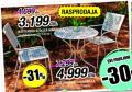 Emmezeta Baštenski sto Marbella