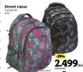 IDEA Školski ranac Street sa tri pregrade