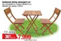Home Center Baštenski drveni sklapajući dining set