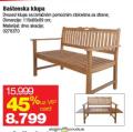 Home Center Baštenska klupa dvosed drvena