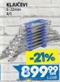 Roda Set viljuškastih ključeva 8/1
