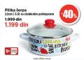 MAXI Plitka šerpa sa staklenim poklopcem Metalac 22cm, 3,5l