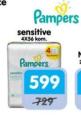Aksa Pampers Sensitive vlažne maramice 4x56