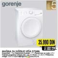 Tehnomanija Mašina za sušenje veša Gornje D724BL, kapacitet 7kg, yapremina bubnja 117l