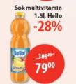 MAXI Hello sok multivitamin, 1,5 l