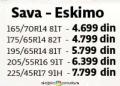Roda Zimska auto guma Sava Eskimo 165/70 R14
