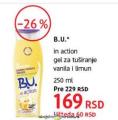 DM market Gel za tuširanje B.U. In Action, 250ml