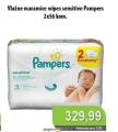 Univerexport Pampers Sensitive vlažne maramice, 2x56