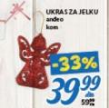 Roda Novogodišnji ukrasi za jelku anđeo