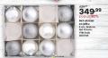Home Center Srebrni set novogodišnjih ukrasa za jelku, 5cm, 12/1