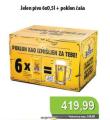 Univerexport Pivo Jelen, pakovanje 6x0,5l + poklon čaša
