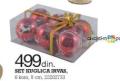 Emmezeta Set novogodišnjih kuglica Irvas, 8cm, 6/1