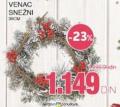 Mercator Novogodišnji snežni venac, 30 cm