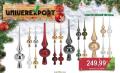 Univerexport Novogodišnji stakleni vrh za jelku, 20cm