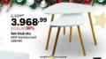 Home Center Klub sto set MDF bamboo beli
