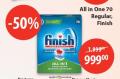 MAXI Finish All in 1 tablete za mašinsko pranje posuđa, 70/1
