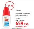 DM market Autan sprej protiv komaraca, 100ml