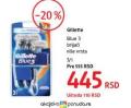 DM market Gillette Blue 3 brijači, 3/1