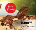 Home Center Baštenska drvena ležaljka za plažu Eukaliptus