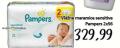 Univerexport Pampers Sensitive vlažne maramice, 2x56