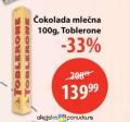 MAXI Toblerone mlečna čokolada, 100g