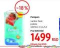 DM market Pampers jumbo pack pelene