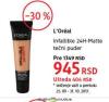 DM market Loreal Infallible 24h-matte tečni puder