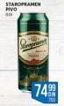 Roda Staropramen svetlo pivo 0,5l
