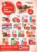 Katalog MAXI nedeljna akcija, 20-26. april 2018