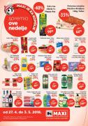 Katalog MAXI nedeljna akcija, 27. april do 3. maj 2018
