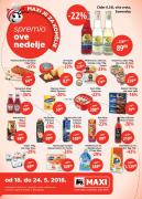 Katalog MAXI nedeljna akcija, 18-24. maj 2017