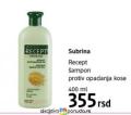 DM market Subrina Recept šampon protiv opadanja kose 400 ml
