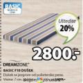 JYSK d.o.o  Dušek za krevet Dream Zone Basic F10 90x200x7 cm