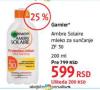 DM market Garnier Mleko za sunčanje Ambre Solaire ZF 30