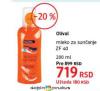 DM market Olival Mleko za sunčanje ZF 40