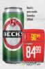 Dis market  Becks pivo
