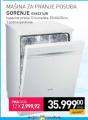 Roda Mašina za pranje sudova Gorenje GS62214W kapacitet pranja 12 kompleta, 85x60x58cm, 5 godina garancije