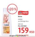 DM market Balea mleko za čišćenje lica 200 ml