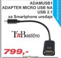 Dudi Co Mikro adapter USB na USB 2.1 TnB za smartphone uređaje