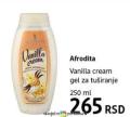 DM market Afrodita Vanilla cream gel za tuširanje 250 ml