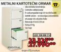 Office 1 Superstore Metalni kartotečni ormar 41x63x128 cm ormar za kartoteke