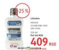 DM market Listerine tečnost za ispiranje usta 250 ml