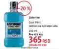 DM market Listerine Cool Mint tečnost za ispiranje  usta 250 ml
